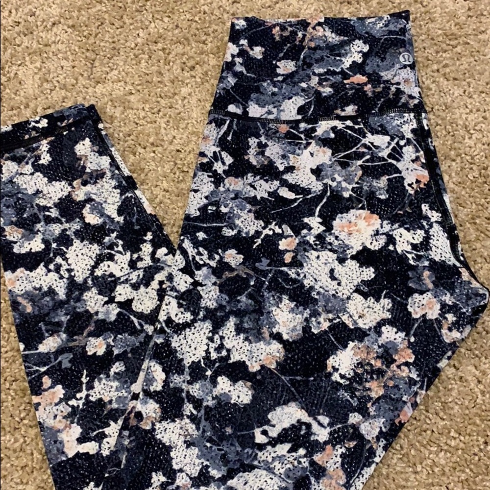 Floral Lulu Lemon Yoga Pants